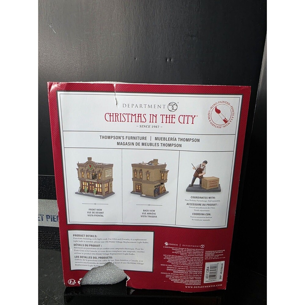 RETIRED Dept 56 Christmas In the City Thompson's Furniture #6011384 NEW - Picture 4 of 6